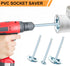 3 Pcs Socket Saver Set for PVC Plumbing, Fits 1/2 In, 2 In, 3 In Bits, PVC Pipe Reamer Tool, Suitable for Removing Sch 40 from Hub...