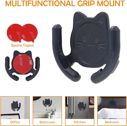 Multi-Surface Holder Car Mount 2 Pack Compatible for Popsocket Holder Grips Hand-Free Device Support Accessories Home Office Desk Wall Mount Cute ...