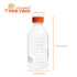 Glass Media Bottle 1000ml Round Storage Bottles 3.3 Borosilicate Glass Regent Bottles with PP GL45 Screw Cap 1 Piece...