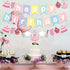 Baking Theme Macaroon Color Sweet Happy Birthday Bunting Garland Banner For Little Bakers Girls Kids Birthday Bakery Chef Cupcake Themed Party Sup...