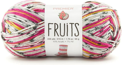 Premier Yarns Fruits Yarn, Acrylic Yarn for Crocheting and Knitting, 235 yds, Watermelon...