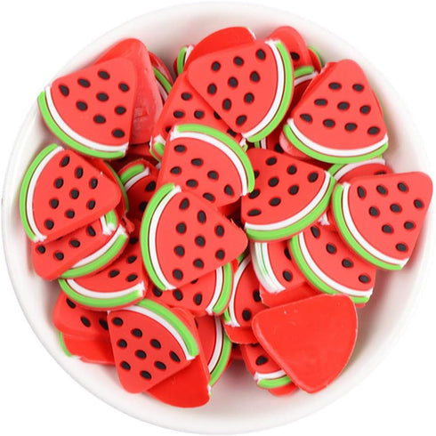 50 Pack Fruit Vegetable Plastic Charms Resin Flatbacks Buttons Beads Polymer Clay Beads for Miniature Fairy Garden Hair Acscessories Home Decorati...
