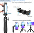 Extendable Selfie Stick Tripod for Gopro/Cell Phone/Camera, Mini Tripod with Gopro Adapter & Phone Holder, Portable Vlog Travel Selfie Phone Tripo...