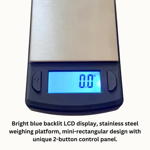 GemOro Platinum V600M | Durable Precise Jewelers Countertop Portable Mini Scale | Digital Precision Tool with Expert Professional Reading & Accura...