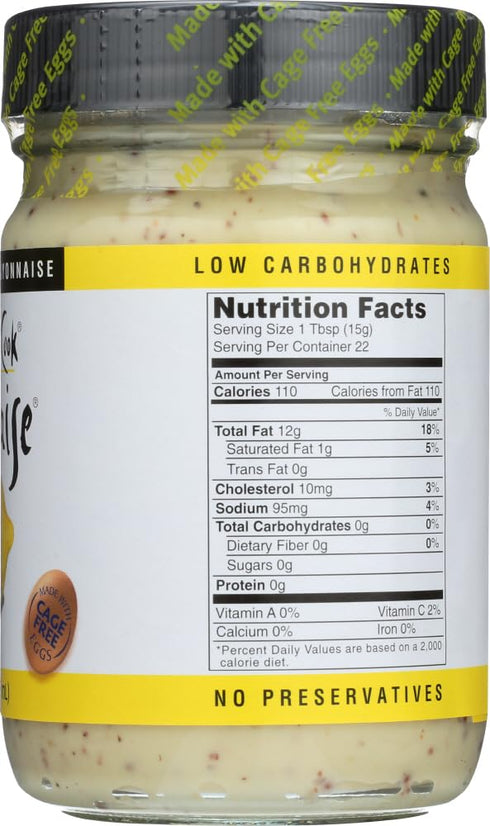 Lemonaise - A Zesty Citrus Mayo - All Natural Lemon Mayonnaise For Sandwich Spreads, Dips, and Dressings - 12 Ounce Jar (Pack of 2)...