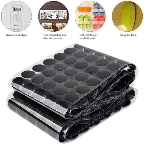 256pcs Heavy Duty Hook and Loop Dot Pre-Cut 1 inch in Diameter Self Adhesive Sticky Dot Fastening Mounting Double Sided Tape for Education Classro...