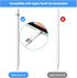 USB C to Pencil 1st Gen Adapter for iPad 10th Generation Male USB-C to Female Charging Adapters Bluetooth Pairing for iPad 10th Pencil Charging Co...