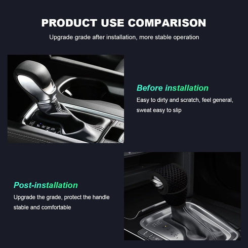 Car Gear Shift Knob Cover, Car Shift Cover, Automotive Manual Stick Shifting Handle Gear Shift Knob Protector, Vehicle Decoration Accessories Univ...