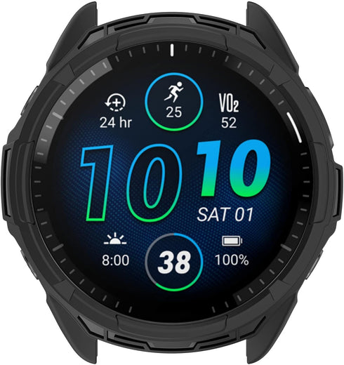 Compatible with Garmin Forerunner 965 Protective Case, Smartwatch PC Protective Cover Case Soft Shell Smartwatch Accessories...