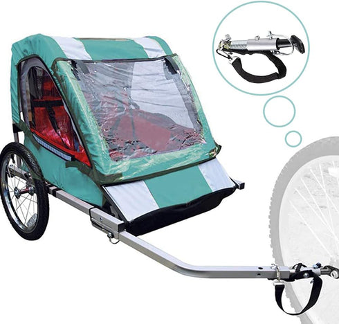 Universal Bicycle Trailer Coupler Bike Trailer Hitch Attachment Hitch Linker Connector Adapter Rear Rack Quick Release Accessories for Instep & Sc...