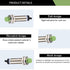 M12 Approach Sensor Inductive Proximity Switch?NPN NO DC 12-24V, 4mm Detecting Distance SR12-04NON 2M Cable Length...