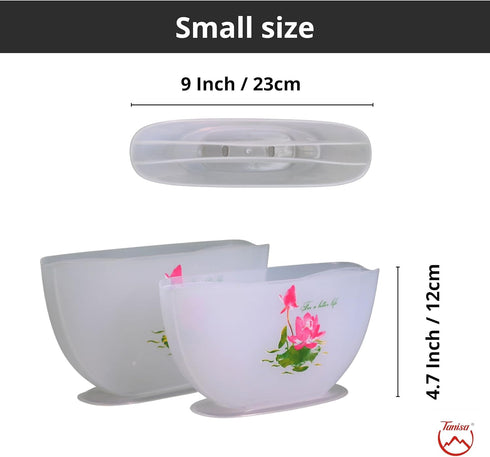 TANISA Rice Paper Water Bowl – Rice Paper Holder for Spring Rolls, Summer Rolls, Egg Rolls- Roll/Fresh Spring Roll Kit – 10.2 inch (Rice Paper NOT...
