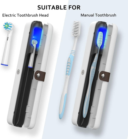 StarWin UV Toothbrush Cleaner Case, Portable Toothbrush Cover, Holder, and Travel Toothbrush Case...