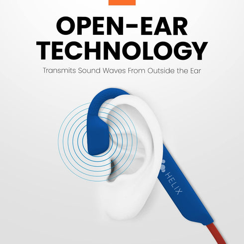 Helix Air Jammers Kids Bluetooth Air Conduction Open Ear Headphones...