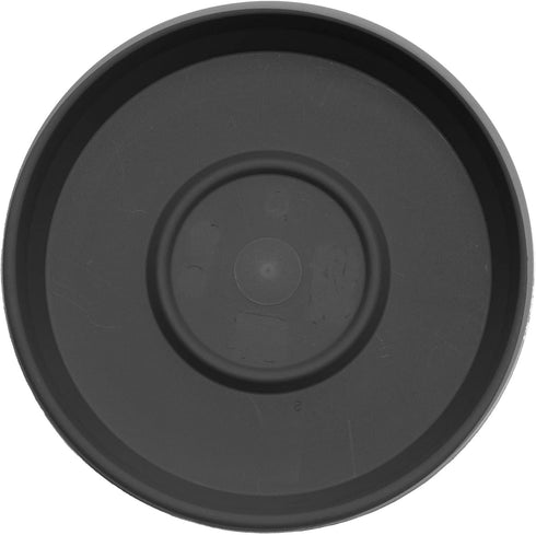 Bloem Terra Pot Round Drain Saucer: 14" - Black - Matte Finish, Durable Resin, Ribbed Bottom, for Indoor and Outdoor Use, Gardening, Planter Not I...