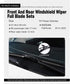 Replacement for Nissan Pathfinder 2013-2020, Rogue 2015-2021 Silent Wipers -FAPIUO Front and Rear Windshield Wipers 26"/17"+12" Full Blade Set (3 ...
