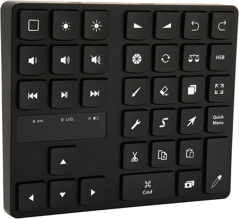Keyboard for Procreate, Rechargeable Drawing Keyboard with 35 Shortcut Keys, One Handed Buetooth Keypad for Drawing Shortcuts, Graphic Tablets, Dr...