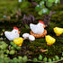 Miniature Retro Wooden Chicken Coop Mini Family Chicken,Hen,Chick,Egg,Chicken Nest Ornament Micro Landscape Fairy Garden Decor...