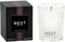NEST New York Scented Votive Candle, Rose Noir & Oud - 2 oz - Up to 28-Hour Burn Time - Reusable Glass Vessel...
