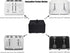 Black Nylon Heavy Duty Dust Cover for Toaster,water resistant case for Cuisinart 4-Slice Toaster CPT-435P1/CPT-142P1/CPT-142P1/GE Stainless Steel ...