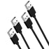 AICHESON 2 Pack Type A Male to Type A Male Cable for Laptop Cooling Pads - 2ft/60cm USB A to USB A Male Black for Laptop Cooler...