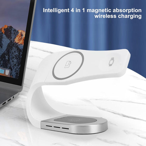 Y35 Wireless Charger Stand 15W Fast Wireless Charging Station for Mobile Phones, Headsets and Watches Convenient Charging Solution for Your Device...