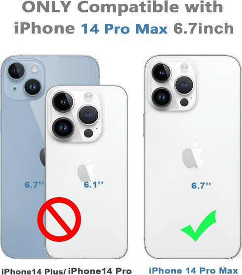 Design for iPhone 14 Pro Max Waterproof Case, Full Body Shockproof Case Dust Proof Phone Case Cover with Screen Protector (iphone 14 Pro Max 6.7‘’...