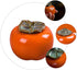 NUOBESTY Ceramics Tea Storage Containers Glazed Persimmon Loose Tea Tin Sealed Jar Food Container for Serving Tea Coffee Spice Sugar Orange...