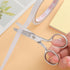 Round Tip Sewing Scissors: Small Safety Sharp Tiny Fabric Scissors, 4.75 Inches Silver Stainless Steel Shears for Cutting Yarn Thread Embroidery k...