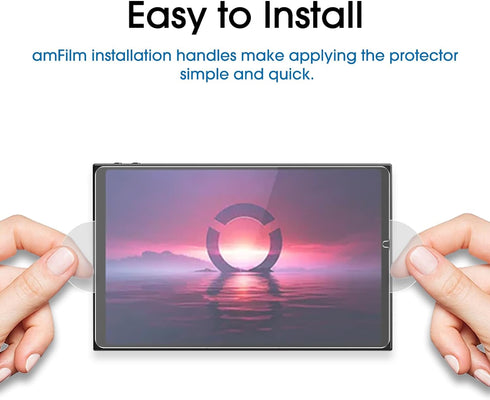 amFilm 2 Pack Upgrade Version Screen Protector for Lenovo Legion Go Handheld 2023, Tempered Glass, 8.8 inch Full Coverage, Transparent Ultra HD, A...