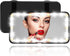 Car Visor LED Vanity Mirror, Rechargeable LED Makeup Mirror with 3 Light Modes & 62 LEDs,Car Mirror with Dimmable Touch Screen, Rear View Sun-Shad...