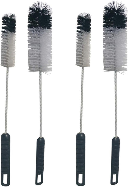 NewFerU Bottle Cleaning Brushes Long Handle Thin, Small Big Wire Cleaner Bendable Flexible for Water Wine Baby Bottles, Pipe, Tube, Hose, Flask (4...