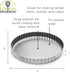 Fox Run Round Tartlet/Quiche Pan with Removable Bottom, Tin-Plated Steel, 8-Inch...