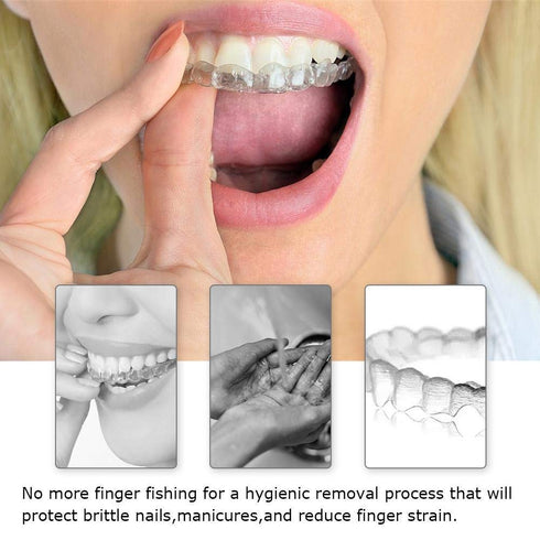 2 Pcs Clear Aligner Removal Tool for Invisible Removable Braces, Accessories for Disassembly of Oral Care...