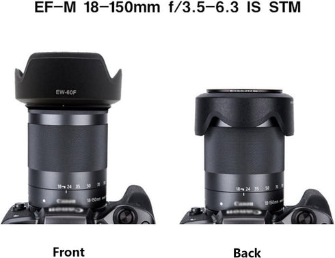 EW-60F Lens Hood & 55mm Lens Cap Compatible with Canon M50II M50 M100 Camera kit EF-M 18-150mm F3.5-6.3 Lens (1+1 Pack)......