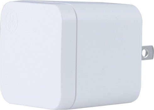 UltraPro GE Pro 3-Port USB Charger, Foldable Plug, for iPhone 13/12/11/Pro/Pro Max/Mini, iPad Pro, Samsung Galaxy S21, Google Pixel 6, White, 3634...