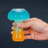SuproBarware Wine Glasses Creative Mushroom Shaped Cocktail Drinks Glass Cup Set of 2 Clear 250ml/8.5oz for Party Novelty Drinking for KTV Bar Clu...