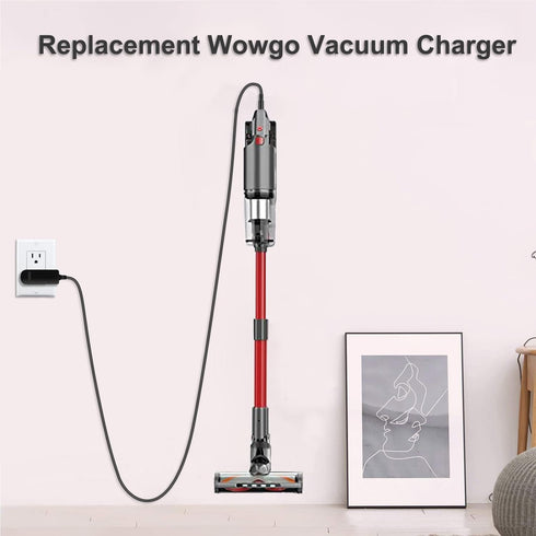 Vauucm Charger comaptible with Wowgo Cordless Vacuum Cleaner S108, for Oraimo OSV-102 Cordless Stick Vacuum, for TOPPIN TPVC001 S1 TPVC002 S2 Cord...