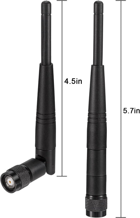 Eightwood 5dBi 2.4GHz WiFi Antenna RP-TNC Male Antennas (2-Pack) Compatible with Trimble Robotic Total Stations, Wireless Router Linksys WRT54G...