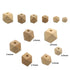 Organic Wooden Geometric Hexagon Beads Accessory 20mm Ecofriendly Wood Faceted Beads DIY Craft Jewelry (20mm-20pcs)...