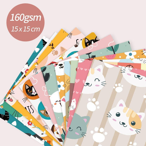 6x6” 160gsm cardstock Single Sided Scrapbooking 24 Paper Pad vintage decoupage scrapbook kit patterned paper junk journal supplies journaling supp...