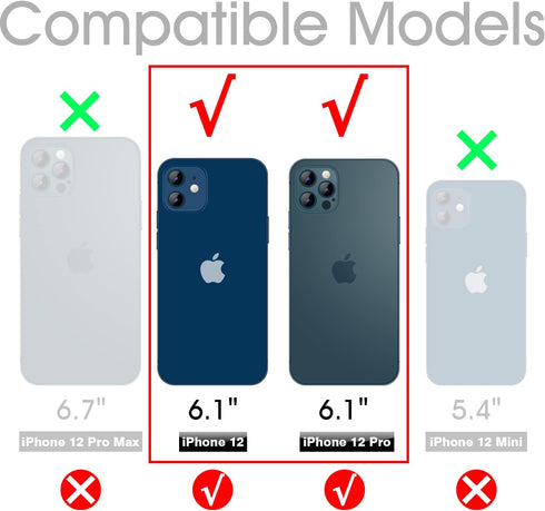 Case for iPhone 12 and iPhone 12 Pro 6.1 Inch Case Clear with Design, Soft Slim TPU Cover + Hard PC Bumper of Shockproof Protection Case for Women...