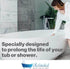 Ekopel 2K Bathtub Wax | Polish & Seal for Porcelain & Fiberglass Tubs | Watermark & Scum Repellent | Easy DIY Shine...