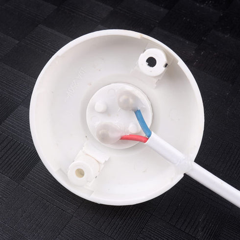 1pcs White Hanging Light Cord E27 Light Bulb Socket to 2-Prong with On/Off Switch (about 80mm base & 26ft wire)...