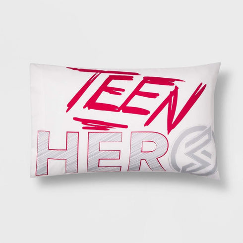 Marvel Rising Secret Warriors Single Pillowcase - Reversible Kids Super Soft Bedding (Official Marvel Product)...