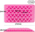 3 Pcs Candy Ice Mold, CNYMANY Valentine's Day Silicone Mini Heart Shaped Ice Cube Trays Gumdrop Jelly Chocolate Mold - Pink...