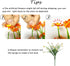 6Pcs Artificial UV Resistant Flowers Outdoor Fake Plants Flowers Star Jasmine White Greenery Plastic Flowers Farmhouse Plants Shrubs for Hanging P...