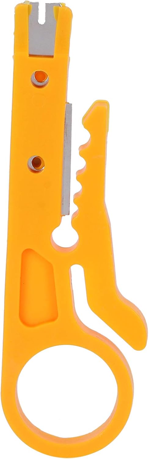 Cable Wire Stripper, 10 Pack Wire Stripping Tool for CAT?5, CAT?5e, CAT?6 Data Lines, Mini Cable Crimping Tool for Electrician,Other household dai...