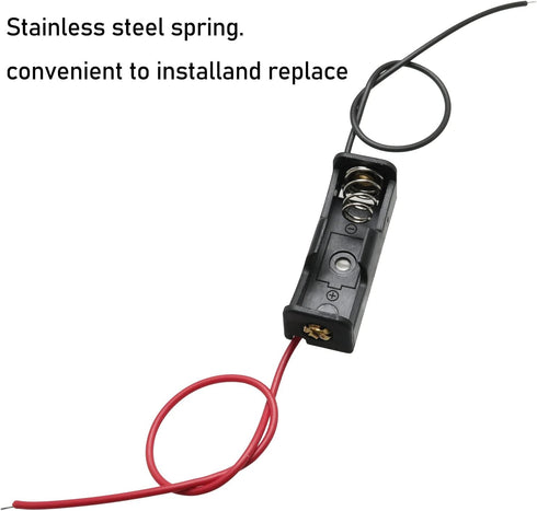 10PCS 12V 23A Battery Holder, Battery Case with Leads Wires, Black...
