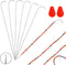 BENBO Curved Beading Needle Set, 6 Pieces Curved Needles Bead Spinner Needles Stainless Beading Needles Steel Loader String Bead Needle with 2 Pie...